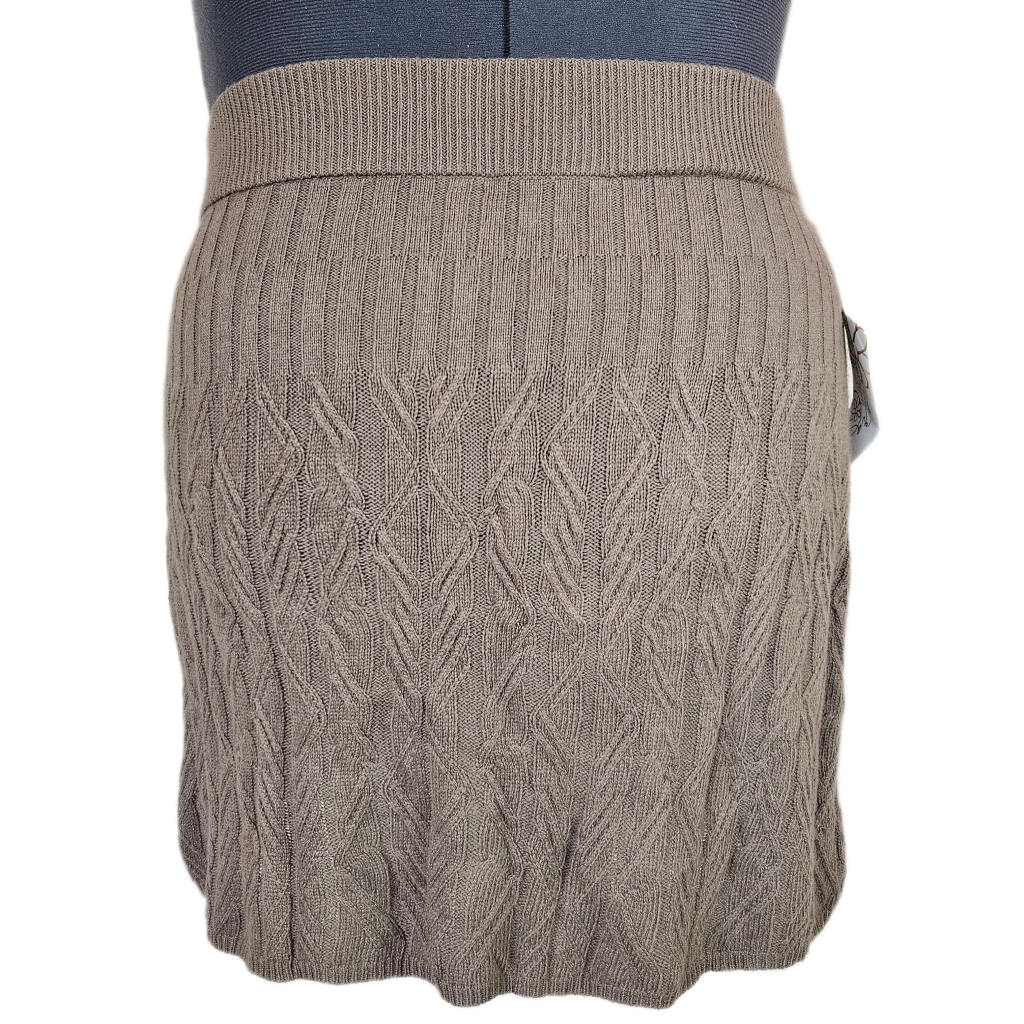 Aventura Millie Sweater Skirt Womens Xl Angora Blend Cableknit Cozy Granola Girl